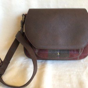 JOULES PLAID SHOULDER BAG